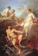 Francois Boucher Venus Demanding Arms from Vulcan for Aeneas oil painting reproduction